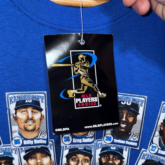 Kansas City Royals League Champs 2014 Blue Graphic T-Shirt Size Large NWT - Picture 4 of 5